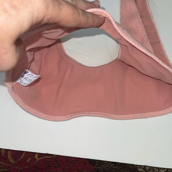 KORAL Swim Top Ribbed Rose Blush S - Picture 11 of 14